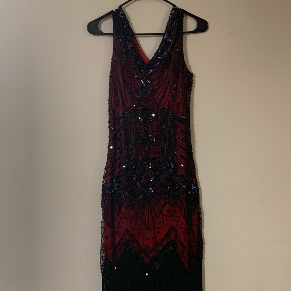 Black and red dress
